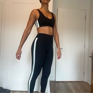 Spiritual Gangster varsity stripe Pilates set